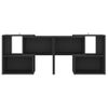 Mueble De Tv Madera Contrachapada Negro 104x30x52 Cm