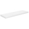 Estante Flotante De Pared 2 Uds Mdf Blanco Brillo 80x23,5x3,8cm