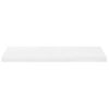 Estante Flotante De Pared 2 Uds Mdf Blanco Brillo 80x23,5x3,8cm