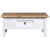 Mesa De Centro Corona Range Pino Mexicano Blanco 100x55x44 Cm