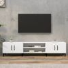 Mueble Para Tv Madera Contrachapada Blanco 180x31,5x40 Cm