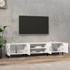 Mueble Para Tv Madera Contrachapada Blanco 180x31,5x40 Cm