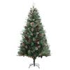 Árbol De Navidad Y Piñas Verde Pvc Y Pe 195 Cm