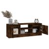 Mueble De Tv Con Puerta Roble Ahumado 102x30x36 Cm