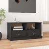 Mueble Para Tv Madera Contrachapada Negro 93x35,5x45 Cm