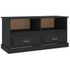 Mueble Para Tv Madera Contrachapada Negro 93x35,5x45 Cm