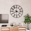 Reloj De Pared Vintage Movimiento Cuarzo Metal 80 Cm Xxl