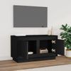 Mueble Para Tv Madera Contrachapada Negro 80x35x45 Cm