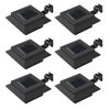 Lámparas Solares De Exterior Led Cuadradas 6 Uds 12 Cm Negro