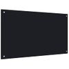 Protección Salpicaduras Cocina Vidrio Templado Negro 100x60 Cm