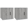 Muebles Para Tv De Pared 2 Uds Gris Sonoma 40x34,5x40 Cm