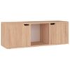 Mueble De Tv Madera Ingeniería Roble Sonoma 88,5x27,5x30,5 Cm