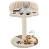 Rascador Para Gatos Con Poste De Sisal 40 Cm Beige Y Marrón