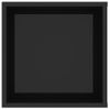 Mueble Pared Tv Madera Contrachapada Negro Brillo 102x35x35 Cm