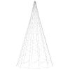 Árbol De Navidad En Asta Bandera 3000 Led Blanco Frío 800 Cm