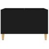 Mueble Para Discos Madera Contrachapada Negro 74,5x38x48 Cm