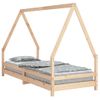 Estructura De Cama Para Niños Madera Maciza De Pino 90x200 Cm