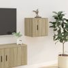 Muebles Para Tv De Pared 2 Uds Roble Sonoma 40x34,5x40 Cm