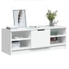 Mueble De Tv Madera Contrachapada Blanco 102x35,5x36,5 Cm