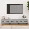 Mueble Para Tv Madera Contrachapada Gris Sonoma 150x34,5x30 Cm