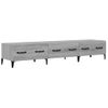 Mueble Para Tv Madera Contrachapada Gris Sonoma 150x34,5x30 Cm