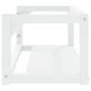 Estructura De Lavabo Suspendido Hierro Blanco 79x38x31 Cm