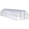 Gallinero De Exterior De Acero Galvanizado 3x10x2 M