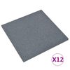 Losetas De Goma Protección De Caídas 12 Uds Gris 50x50x3 Cm