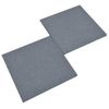 Losetas De Goma Protección De Caídas 12 Uds Gris 50x50x3 Cm