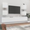 Set De Muebles Para Tv 6 Piezas Madera Contrachapada Blanco