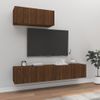 Set De Muebles Para Tv 3 Pzas Madera Contrachapada Roble Marrón