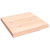 Encimera De Baño Madera Maciza Sin Tratar 40x40x(2-4) Cm