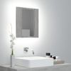 Armario De Baño Con Espejo Led Madera Gris Sonoma 40x12x45 Cm