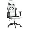 Silla Gaming Cuero Sintético Blanco Y Negro