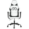 Silla Gaming Cuero Sintético Blanco Y Negro