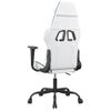 Silla Gaming Cuero Sintético Blanco Y Negro