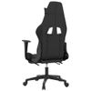 Silla Gaming Con Reposapiés Cuero Sintético Negro Gris