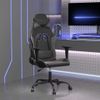 Silla Gaming Cuero Sintético Negro Y Gris