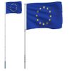 Mástil Y Bandera De Europa Aluminio 5,55 M