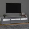 Mueble De Tv Con Luces Led Gris Sonoma 195x35x40 Cm