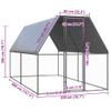 Jaula Gallinero De Exterior De Acero Galvanizado 2x4x2 M