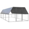 Jaula Gallinero De Exterior De Acero Galvanizado 3x8x2 M