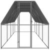 Jaula Gallinero De Exterior De Acero Galvanizado 2x8x2 M