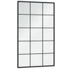 Espejos De Pared 2 Uds Metal Negro 100x60 Cm