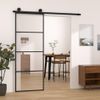 Puerta Corredera Con Set Herrajes Vidrio Esg Aluminio 76x205 Cm