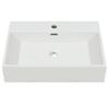 Lavabo Con Orificio Para Grifo Cerámica 60,5x42,5x14,5 Cm Blanco