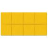 Paneles De Pared 12 Uds Terciopelo Amarillo 60x30 Cm 2,16 M²