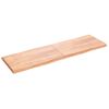 Tablero Mesa Madera Tratada Borde Natural Marrón 200x60x(2-6)cm