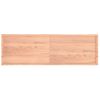 Tablero Mesa Madera Tratada Borde Natural Marrón 200x60x(2-6)cm