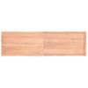 Tablero Mesa Madera Tratada Borde Natural Marrón 220x60x(2-6)cm